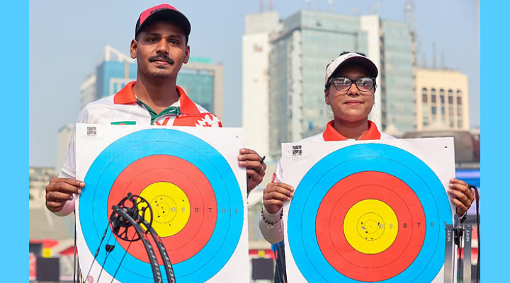 এশিয়ান আর্চারির ফাইনালে বাংলাদেশের হিমু ও বন্যা